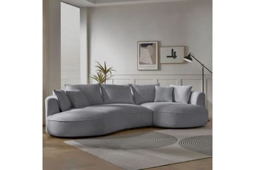 Hungirr Soffa med Divan 4-sits - Grå - Möbler - Soffa - Divansoffa & schäslongsoffa - 4 sits soffa med divan