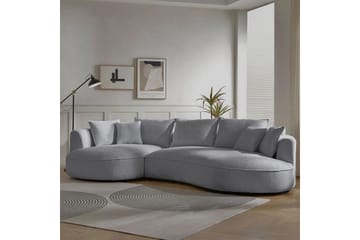 Hungirr Soffa med Divan 4-sits - Grå - Möbler - Soffa - Divansoffa & schäslongsoffa - 4 sits soffa med divan