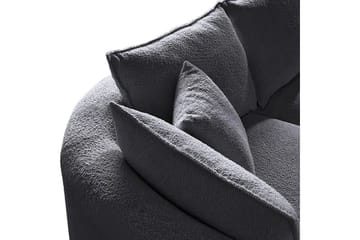 Hungirr Soffa med Divan 4-sits - Mörkgrå - Möbler - Soffa - Divansoffa & schäslongsoffa - 4 sits soffa med divan