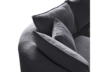 Hungirr Soffa med Divan 4-sits - Mörkgrå - Möbler - Soffa - Divansoffa & schäslongsoffa - 4 sits soffa med divan