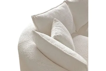 Hungirr Soffa med Divan 4-sits - Vit - Möbler - Soffa - Divansoffa & schäslongsoffa - 4 sits soffa med divan