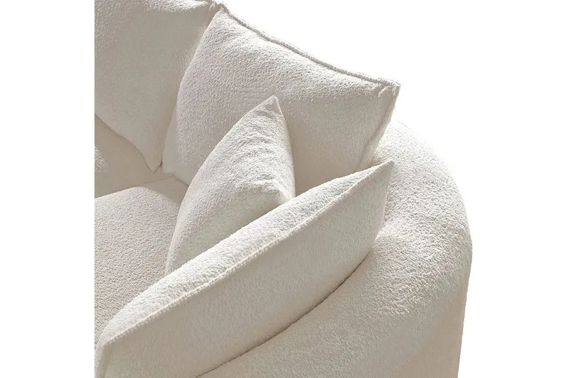 Hungirr Soffa med Divan 4-sits - Vit - Möbler - Soffa - Divansoffa & schäslongsoffa - 4 sits soffa med divan