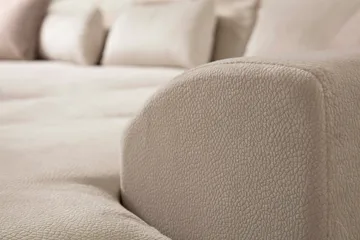 Jaraad Divansoffa Höger - Beige/Svart - Möbler - Soffa - Divansoffa & schäslongsoffa - 4 sits soffa med divan