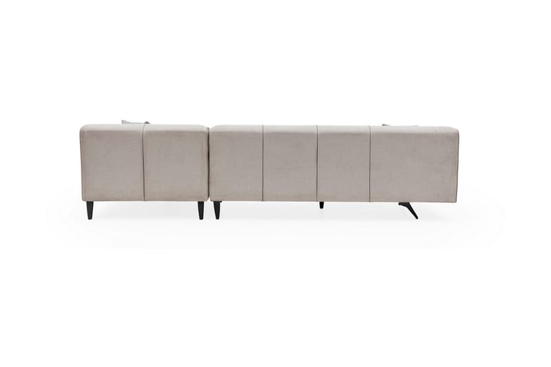 Jivago Divansoffa Höger - Beige/Svart - Möbler - Soffa - Divansoffa & schäslongsoffa - 4 sits soffa med divan