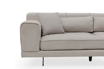 Jivago Divansoffa Höger - Beige/Svart - Möbler - Soffa - Divansoffa & schäslongsoffa - 4 sits soffa med divan