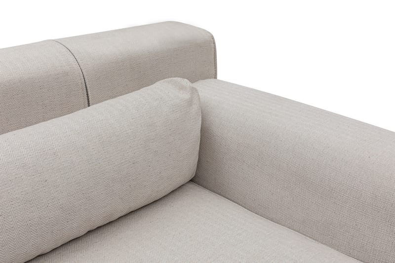 Jivago Divansoffa Höger - Beige/Svart - Möbler - Soffa - Divansoffa & schäslongsoffa - 4 sits soffa med divan