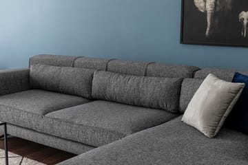 Jivago Divansoffa Höger - Grå/Svart - Möbler - Soffa - Divansoffa & schäslongsoffa - 4 sits soffa med divan