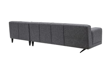 Jivago Divansoffa Höger - Grå/Svart - Möbler - Soffa - Divansoffa & schäslongsoffa - 4 sits soffa med divan