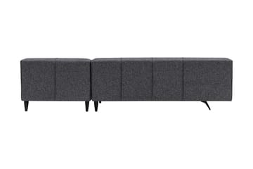 Jivago Divansoffa Höger - Grå/Svart - Möbler - Soffa - Divansoffa & schäslongsoffa - 4 sits soffa med divan