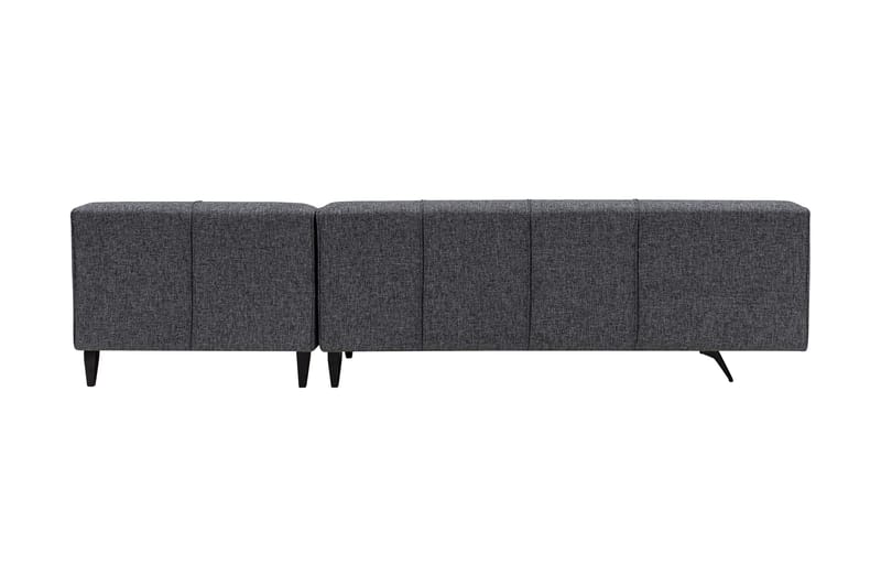 Jivago Divansoffa Höger - Grå/Svart - Möbler - Soffa - Divansoffa & schäslongsoffa - 4 sits soffa med divan