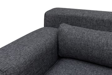 Jivago Divansoffa Höger - Grå/Svart - Möbler - Soffa - Divansoffa & schäslongsoffa - 4 sits soffa med divan