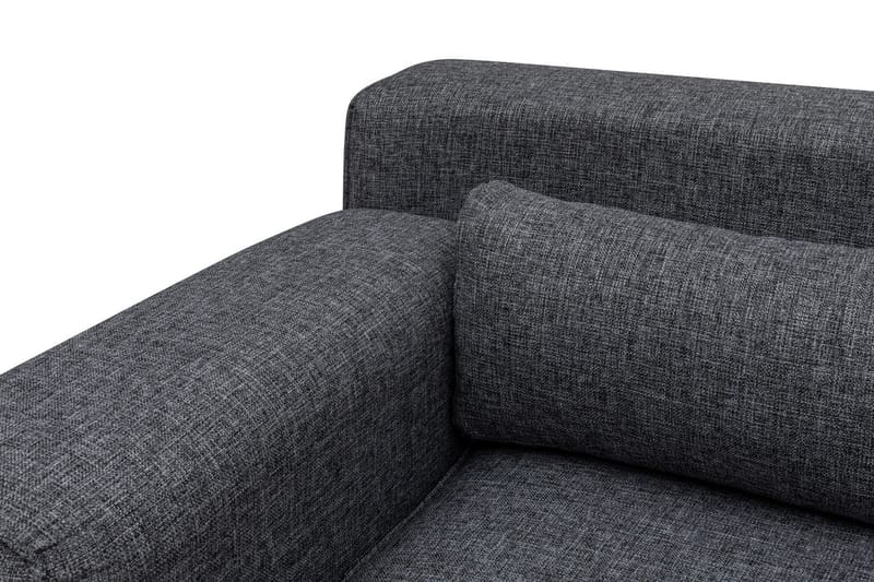 Jivago Divansoffa Höger - Grå/Svart - Möbler - Soffa - Divansoffa & schäslongsoffa - 4 sits soffa med divan