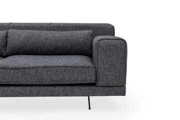Jivago Divansoffa Vänster - Grå/Svart - Möbler - Soffa - Divansoffa & schäslongsoffa - 4 sits soffa med divan