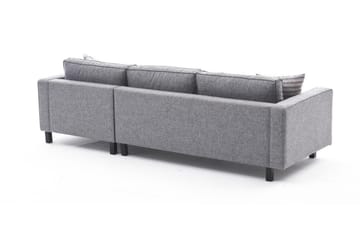 Kaletea Soffa m. Divan 4-sits - Grå - Möbler - Soffa - Divansoffa & schäslongsoffa - 4 sits soffa med divan