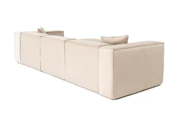 Kaolins Soffa med Divan 3-sits - Cream - Möbler - Soffa - Divansoffa & schäslongsoffa - 3 sits soffa med divan