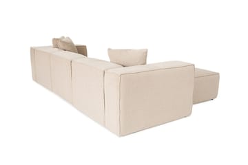 Kaolins Soffa med Divan 3-sits - Peach - Möbler - Soffa - Divansoffa & schäslongsoffa - 3 sits soffa med divan