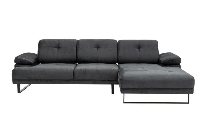 Kitimat Divansoffa 3-sits - Antracit - Möbler - Soffa - Divansoffa & schäslongsoffa - 3 sits soffa med divan