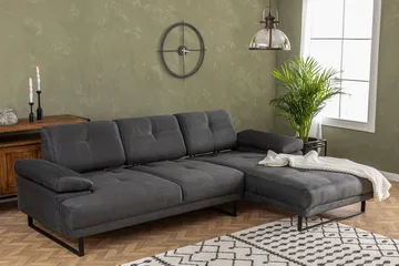 Kitimat Divansoffa 3-sits - Antracit - Möbler - Soffa - Divansoffa & schäslongsoffa - 3 sits soffa med divan