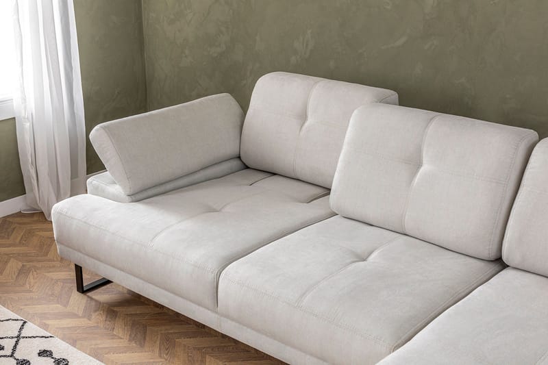 Kitimat Divansoffa 3-sits - Beige - Möbler - Soffa - Divansoffa & schäslongsoffa - 3 sits soffa med divan