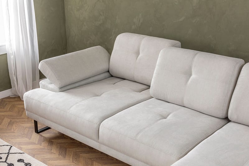 Kitimat Divansoffa 3-sits - Beige - Möbler - Soffa - Divansoffa & schäslongsoffa - 3 sits soffa med divan