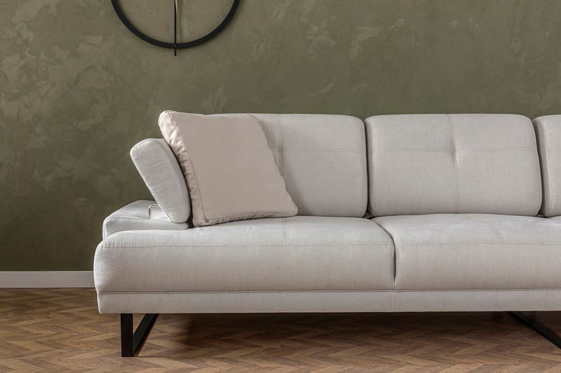 Kitimat Divansoffa 3-sits - Beige - Möbler - Soffa - Divansoffa & schäslongsoffa - 3 sits soffa med divan