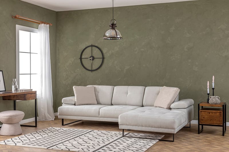 Kitimat Divansoffa 3-sits - Beige - Möbler - Soffa - Divansoffa & schäslongsoffa - 3 sits soffa med divan