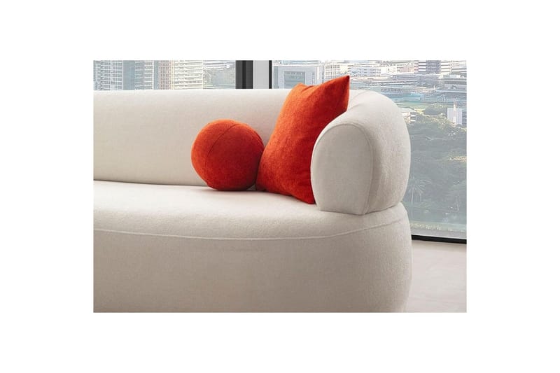 Kollumber Soffa med Divan 3-sits - Vit - Möbler - Soffa - Divansoffa & schäslongsoffa - 3 sits soffa med divan