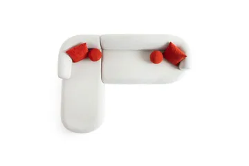 Kollumber Soffa med Divan 3-sits - Vit - Möbler - Soffa - Divansoffa & schäslongsoffa - 3 sits soffa med divan