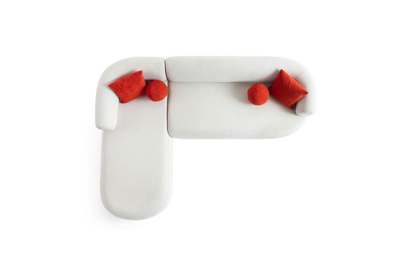 Kollumber Soffa med Divan 3-sits - Vit - Möbler - Soffa - Divansoffa & schäslongsoffa - 3 sits soffa med divan