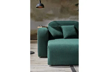 Kyrel Soffa med Divan 4-sits - Grön - Möbler - Soffa - Divansoffa & schäslongsoffa - 4 sits soffa med divan