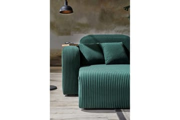 Kyrel Soffa med Divan 4-sits - Grön - Möbler - Soffa - Divansoffa & schäslongsoffa - 4 sits soffa med divan