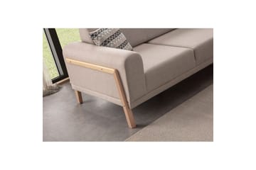 Latrona Soffa med Divan 3-sits - Krämvit - Möbler - Soffa - Divansoffa & schäslongsoffa - 3 sits soffa med divan