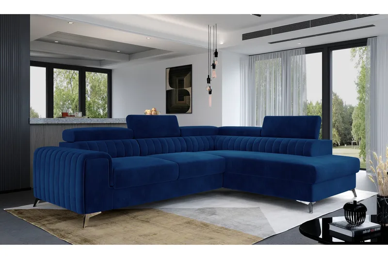 Laurece Schäslongsoffa Höger, Blå