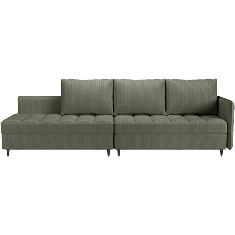 Lindhus 3-sits Soffa med vändbar divan och förvaring - Grön - Möbler - Soffa - Divansoffa & schäslongsoffa - 3 sits soffa med divan