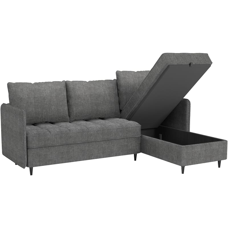 Lindhus Soffa med Divan 3-sits - Grå - Möbler - Soffa - Divansoffa & schäslongsoffa - 3 sits soffa med divan