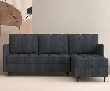 Lindhus Soffa med Divan 3-sits - Grå - Möbler - Soffa - Divansoffa & schäslongsoffa - 3 sits soffa med divan