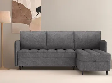 Lindhus Soffa med Divan 3-sits - Grå - Möbler - Soffa - Divansoffa & schäslongsoffa - 3 sits soffa med divan