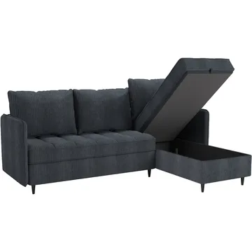 Lindhus Soffa med Divan 3-sits - Grå - Möbler - Soffa - Divansoffa & schäslongsoffa - 3 sits soffa med divan