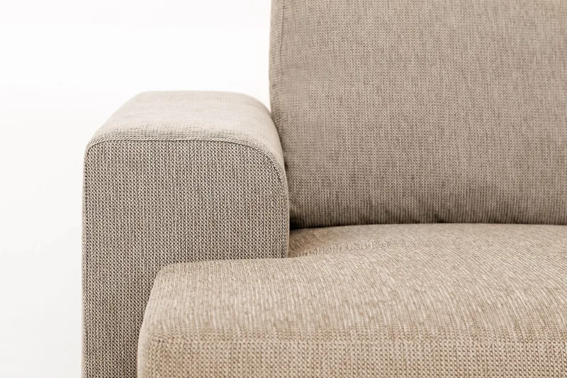 Link 3-sits Vändbar L-formad Divansoffa i Tyg - Beige - Möbler - Soffa - Divansoffa & schäslongsoffa - 3 sits soffa med divan