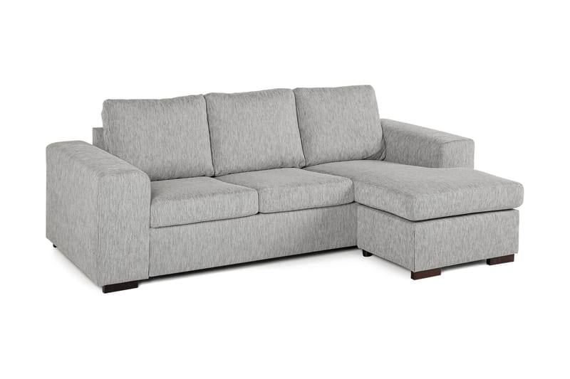Link 3-sits Vändbar L-formad Divansoffa i Tyg - Ljusgrå - Möbler - Soffa - Divansoffa & schäslongsoffa - 3 sits soffa med divan