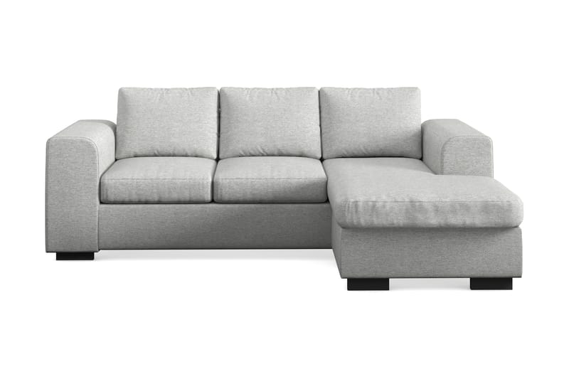 Link 3-sits Vändbar L-formad Divansoffa i Tyg - Ljusgrå - Möbler - Soffa - Divansoffa & schäslongsoffa - 3 sits soffa med divan