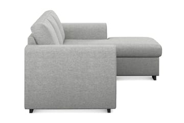 Link 3-sits Vändbar L-formad Divansoffa i Tyg - Ljusgrå - Möbler - Soffa - Divansoffa & schäslongsoffa - 3 sits soffa med divan