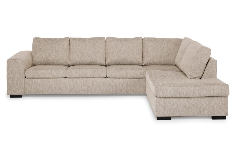 Link 4-sits Högervänd L-formad Large Schäslongsoffa i Tyg - Beige - Möbler - Soffa - Divansoffa & schäslongsoffa - 4 sits soffa med divan