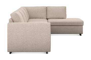 Link 4-sits Högervänd L-formad Large Schäslongsoffa i Tyg - Beige - Möbler - Soffa - Divansoffa & schäslongsoffa - 4 sits soffa med divan