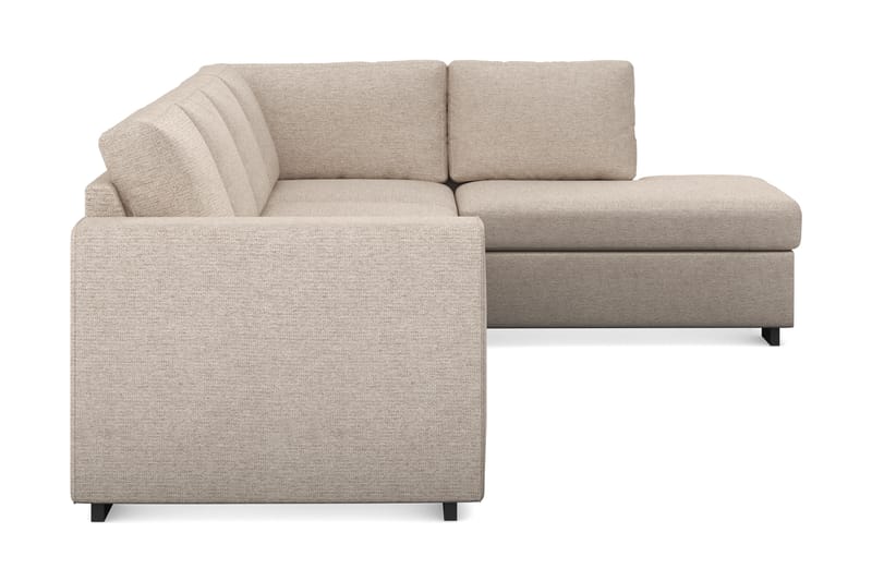 Link 4-sits Högervänd L-formad Large Schäslongsoffa i Tyg - Beige - Möbler - Soffa - Divansoffa & schäslongsoffa - 4 sits soffa med divan