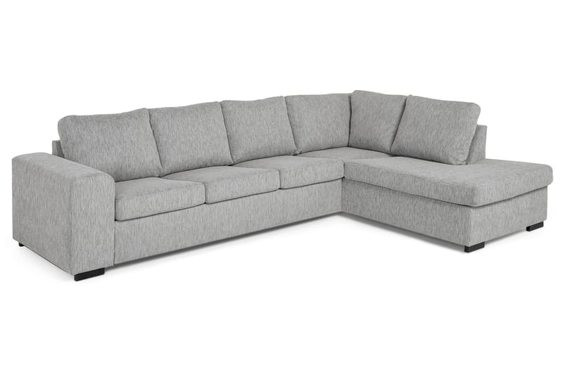Link 4-sits Högervänd L-formad Large Schäslongsoffa i Tyg - Ljusgrå - Möbler - Soffa - Divansoffa & schäslongsoffa - 4 sits soffa med divan