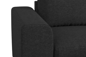 Link 4-sits Högervänd L-formad Large Schäslongsoffa i Tyg - Svart - Möbler - Soffa - Divansoffa & schäslongsoffa