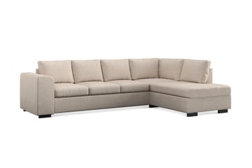Link 4-sits Högervänd L-formad Schäslongsoffa i Tyg - Beige - Möbler - Soffa - Divansoffa & schäslongsoffa