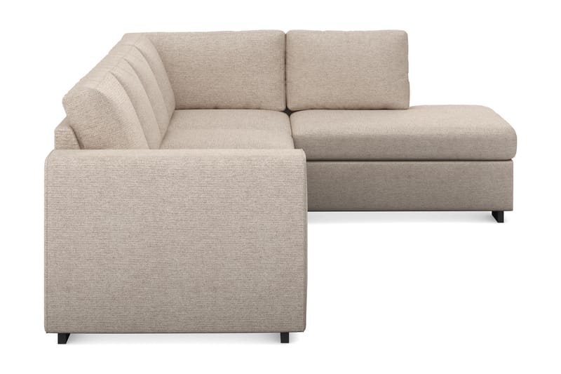 Link 4-sits Högervänd L-formad Schäslongsoffa i Tyg - Beige - Möbler - Soffa - Divansoffa & schäslongsoffa