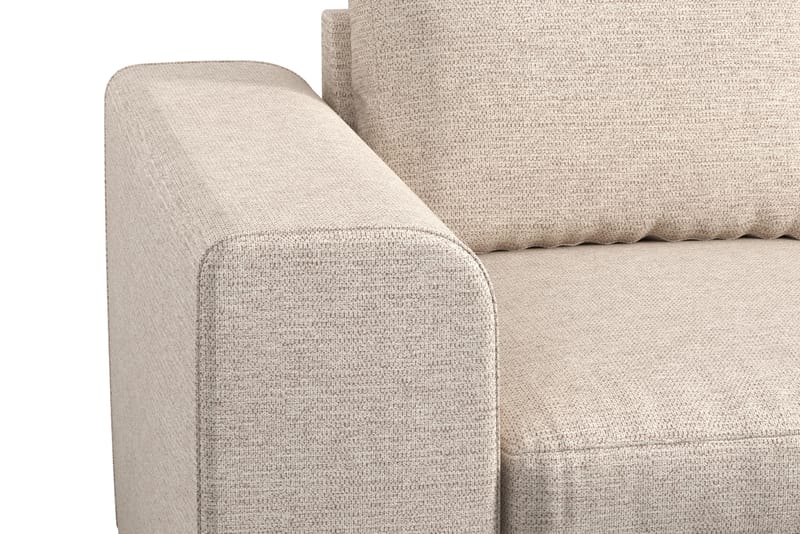 Link 4-sits Högervänd L-formad Schäslongsoffa i Tyg - Beige - Möbler - Soffa - Divansoffa & schäslongsoffa